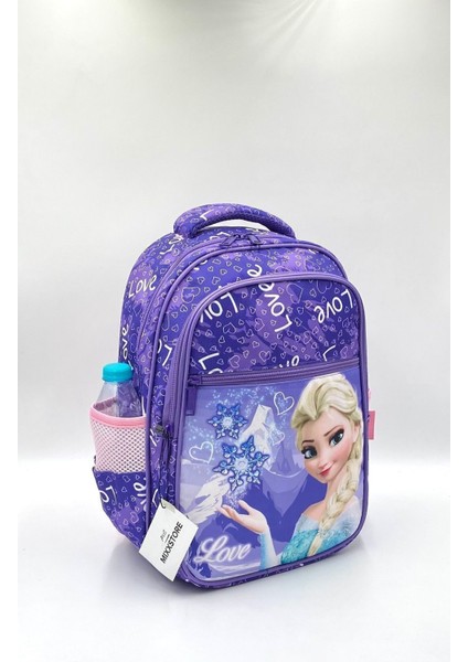 Love Desenli Mor Renk Sırt Ortopedili Beslenmelikli Ilk Okul Sırt Çantası fiyatları