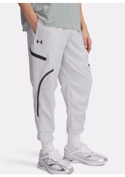 1390256-014 Ua Unstoppable Cargo Pa Gri Lastikli Bel Loose Fit Düz Erkek Eşofman Altı