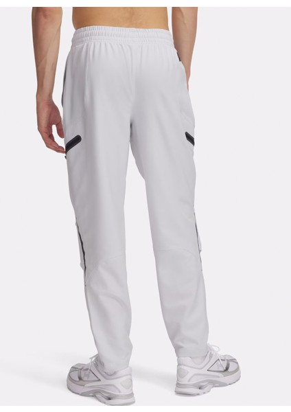 1390256-014 Ua Unstoppable Cargo Pa Gri Lastikli Bel Loose Fit Düz Erkek Eşofman Altı fiyatları