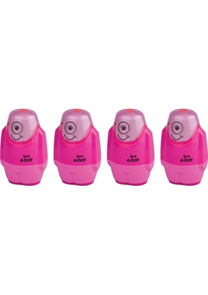 Ezg E-Bot Silgili Kalemtıraş Fosforlu Pembe 4lu Set Ezsnshop 1065757
