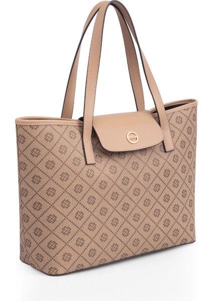 Açık Vizon Kadın 43X29X13 cm Omuz Çantası 05FO25Y5038 modelleri