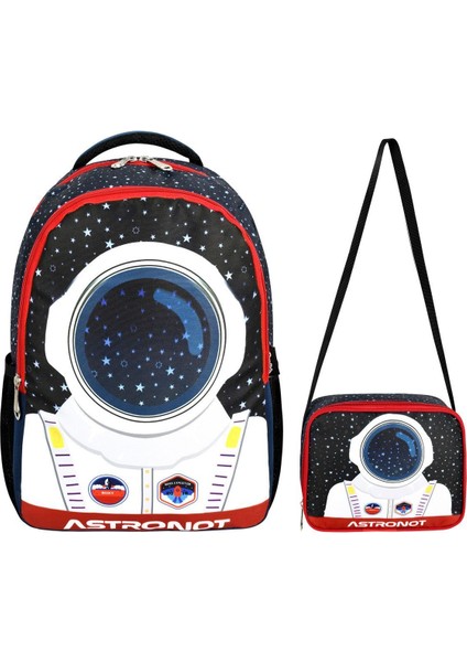 Astronot Beslenmeli Ilkokul Çanta Seti