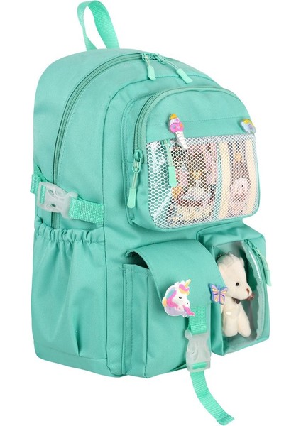 Waddell Lisanslı Kawaii Kore Tarzı Kız ve Erkek Çocuk Ilkokul Çantası ve Termoslu Beslenme Çantası modelleri