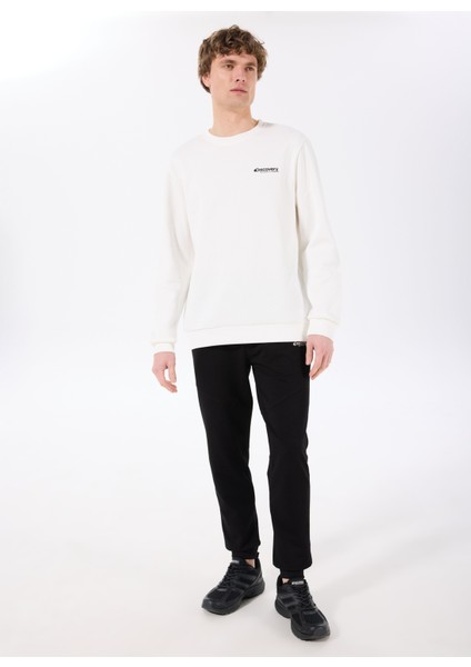 D5SM-SWT3885 Beyaz Bisiklet Yaka Relaxed Baskılı Erkek Sweatshirt fiyatları