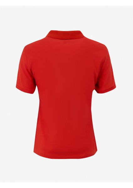 D5SL-TST3598 Nar Çiçeği Basic Düz Kadın Polo T-Shirt fiyatları