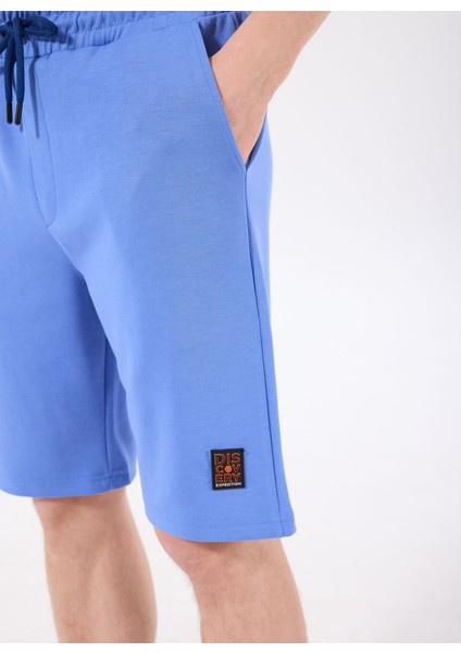 D4SM-SHT3221 Mavi Standart Erkek Sweat Şort