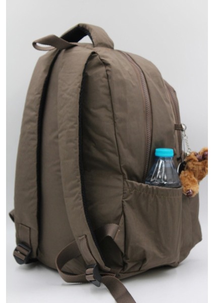 Çok Bölmeli Günlük Okul Sırt Çantası Su Geçirmez Kumaş Unisex Okul Çantası 2200 Vizon fırsatları