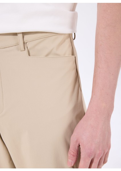 D5SM-PNT3785 Bej Düz Paça Standart Düz Erkek Outdoor Pantolonu fırsatları