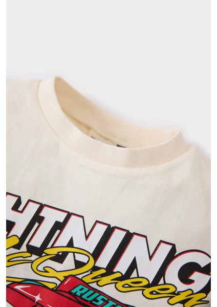 Erkek Bebek Cars 2'li Takım Kısa Kollu Tişört Beli Lastikli Şort E6919A525SM modelleri