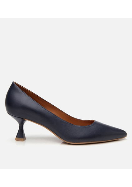 01AYH304150A680 KADIN Deri Lacivert Stiletto