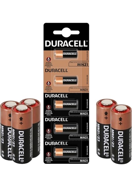 Duracell Lityum MN21 Pil 5li Paket (Alarm Pili 23A)