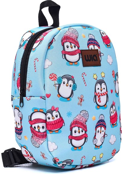 Wia Eğlenceli Baskı Tek Bölmeli Kreş Çanta Mavi fiyatları