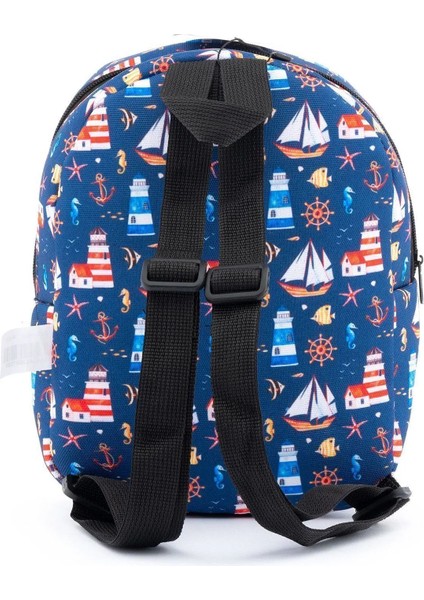 Wia Eğlenceli Baskı Tek Bölmeli Kreş Çanta Lacivert indirimleri