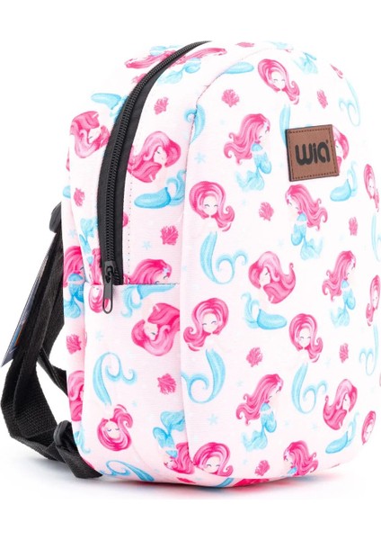 Wia Eğlenceli Baskı Tek Bölmeli Kreş Çanta Açık Pembe fiyatları