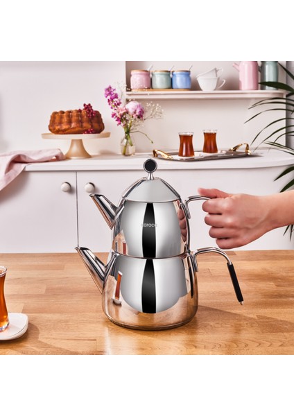 Rodos Midi Çaydanlık Takımı Siyah modelleri