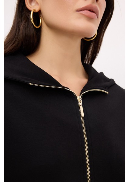Kapişonlu Sweatshirt Siyah 187L9308000 fiyatları