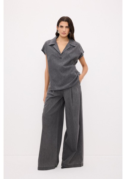 Denim Bluz Gri 115L8968000