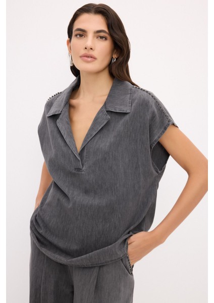 Denim Bluz Gri 115L8968000