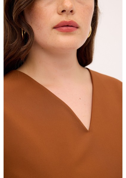 V Yaka Kolsuz Elbise modelleri