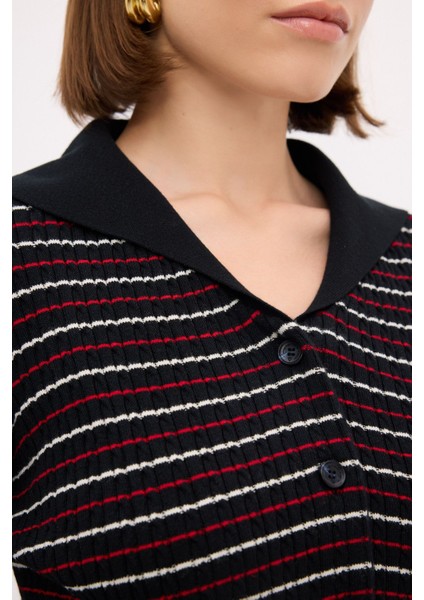 Moda Tutkusu Çizgili Triko Kazak fiyatları