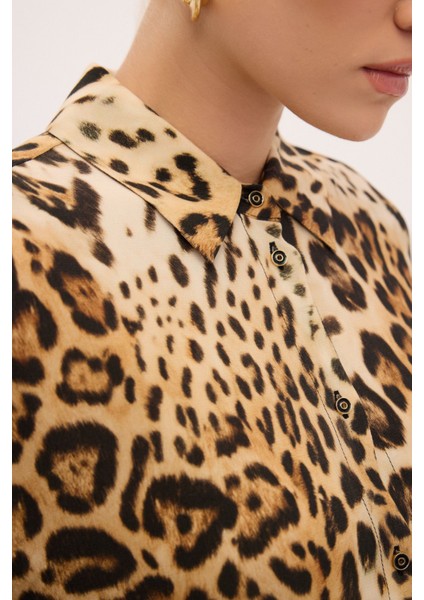 Uzun Kollu Desenli Gömlek modelleri