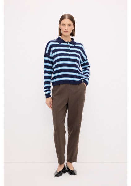 Polo Yaka Triko Kazak Lacivert 139M2113000 modelleri