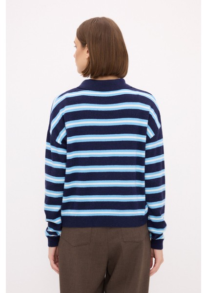 Polo Yaka Triko Kazak Lacivert 139M2113000 indirimleri