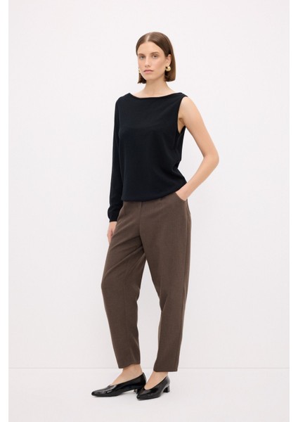 Kayık Yaka Triko Kazak Siyah 139M2114000 modelleri