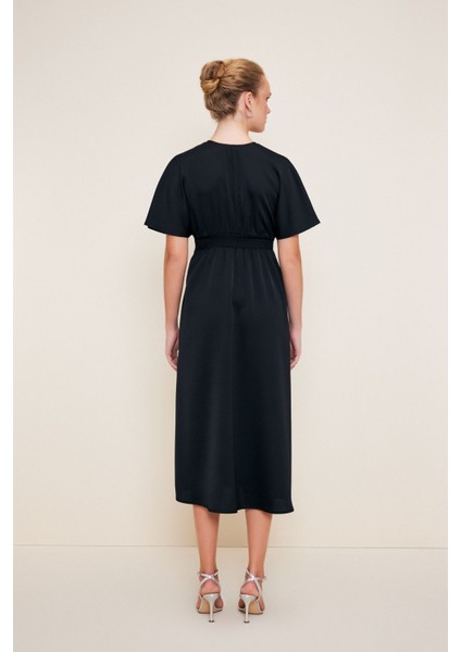 V Yaka Uzun Elbise indirimleri