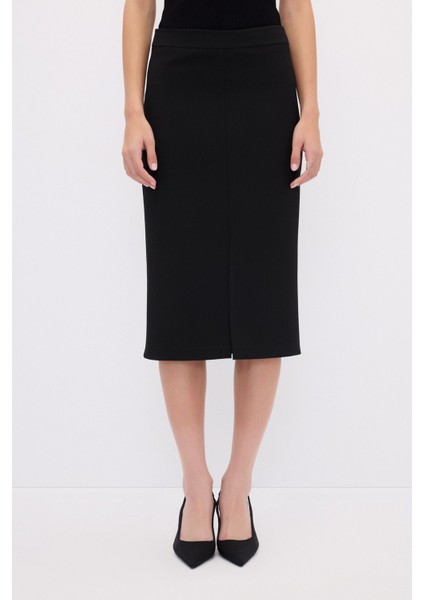 Yırtmaçlı Kalem Etek Siyah 12744298000 fiyatları