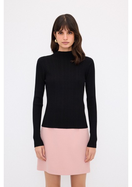 Fitilli Triko Kazak Siyah 13942856001 fırsatları