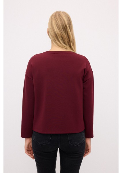 Yakası Taşlı Sweatshirt indirimleri