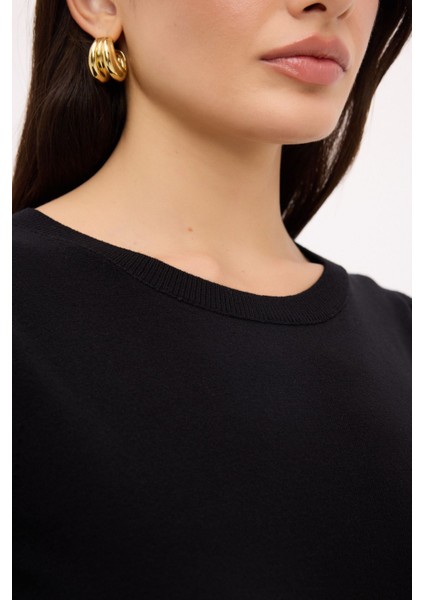 Karpuz Kol Triko Kazak Siyah 139L9128000 fiyatları