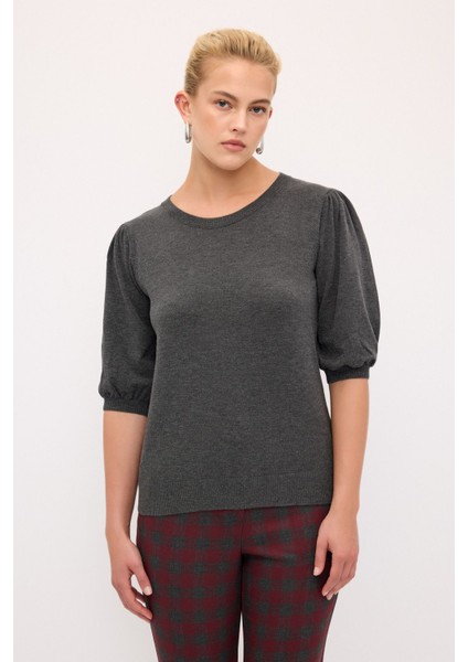 Karpuz Kol Triko Kazak Antrasit 139L9128000