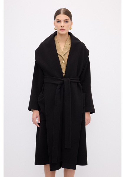 Şal Yaka Kaban Siyah 13644227000 fiyatları