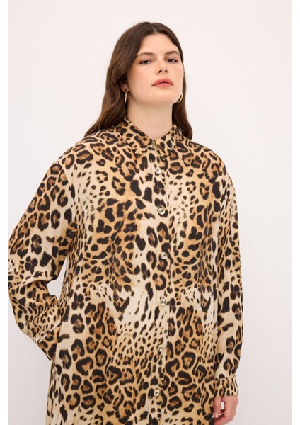 Desenli Gömlek Elbise indirimleri