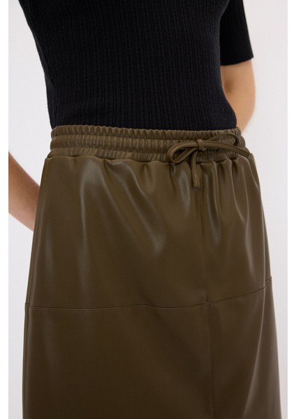 Beli Lastikli Deri Etek Olive 12743140001 fiyatları