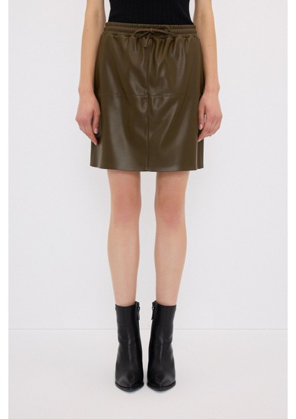 Beli Lastikli Deri Etek Olive 12743140001 modelleri