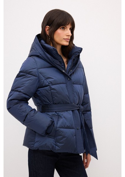 Kuşaklı Şişme Mont Lacivert 15244075000 indirimleri