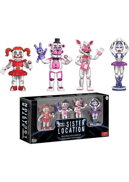 Oeın Silver Umbrella 4 Adet/takım Fnaf Beş Gece Güvenlik Ihlali Aksiyon Figürleri Bonnie (Yurt Dışından)