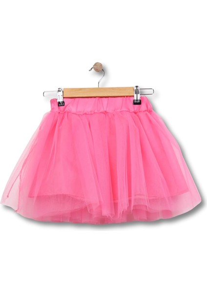 Kız Çocuk Tüllü Tütü Etek Pembe