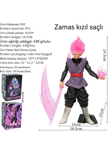 24 cm Anime Şeftali Zamas Dragon Ball Goku El Modeli (Yurt Dışından)