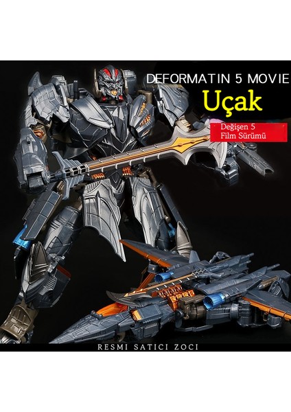 Transformers Serisi Uçak Megatron Autobot Deforme Edilebilir Figür Model Süsleme Oyuncakları (Yurt Dışından)