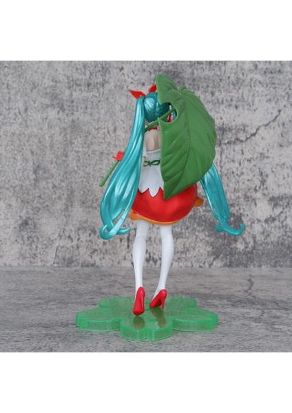 21 cm Yeşil Yaprak Hatsune Şarkıcı Hatsune Miku Kız El Dekoru (Yurt Dışından)