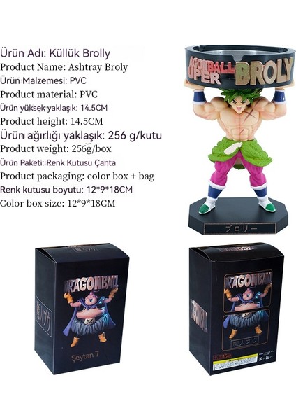 14 cm Dragon Ball Demon Buou Yağ Bez El Dekoru (Yurt Dışından) modelleri