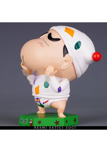 Crayon Shin-Chan Serisi Nohara Shinnosuke Q Versiyonu Crayon Shin-Chan Bebek Figür Modeli Hediye Süsleri (Yurt Dışından)