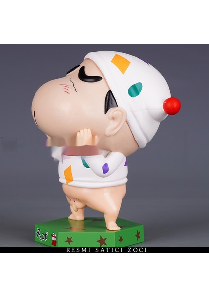 Crayon Shin-Chan Serisi Nohara Shinnosuke Q Versiyonu Crayon Shin-Chan Bebek Figür Modeli Hediye Süsleri (Yurt Dışından)