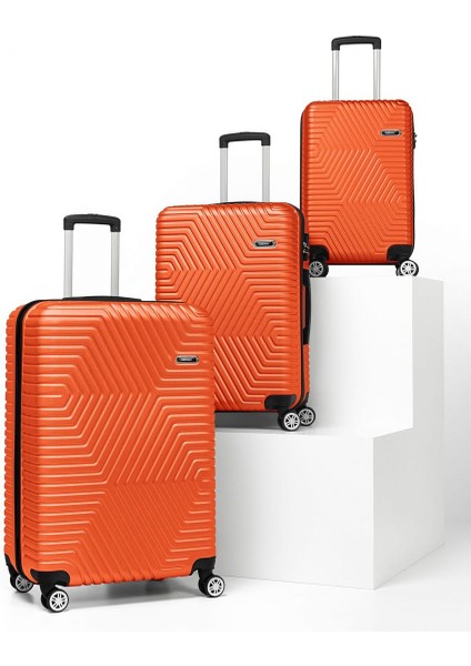 G&d Polo Suitcase Abs 3'lü Lüx Valiz Seyahat Seti