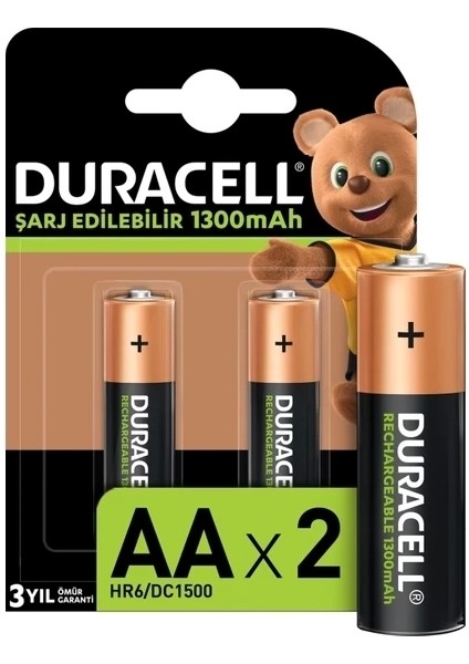 Duracell 1300 Mah Şarjlı Kalem Pil 2li fiyatları