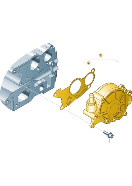 Vw Amarok 2013-2016 2.0 Dizel Motor Vakum Pompası 704303050